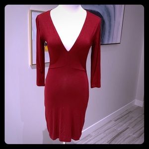 Lovers + Friends Dress - Maroon Soft and Sexy XS